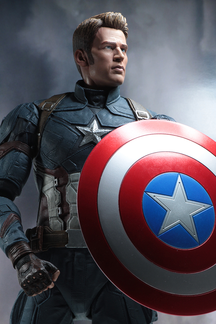 Captain America: Civil War – 1\/4 Scale Action Figure – Captain America – NECAOnline.com