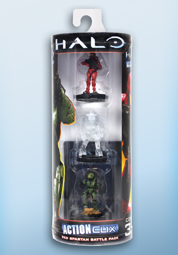 NECAOnline.com | ActionClix - Halo - Red Spartan Battle Pack (3 figures) **DISCONTINUED**