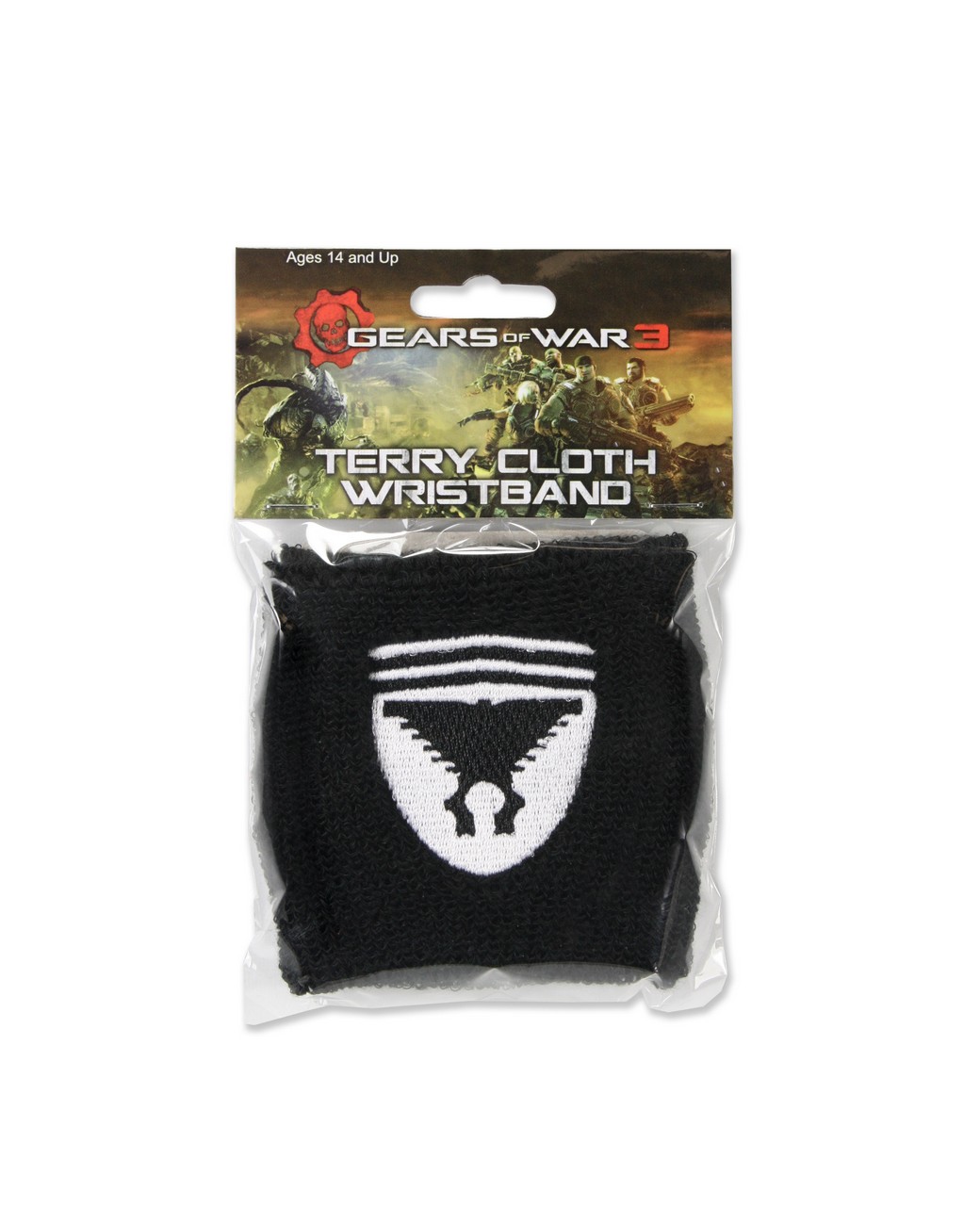 NECAOnline.com | Gears of War 3 – Terrycloth Wristband – Marcus Symbol & Logo ***DISCONTINUED***