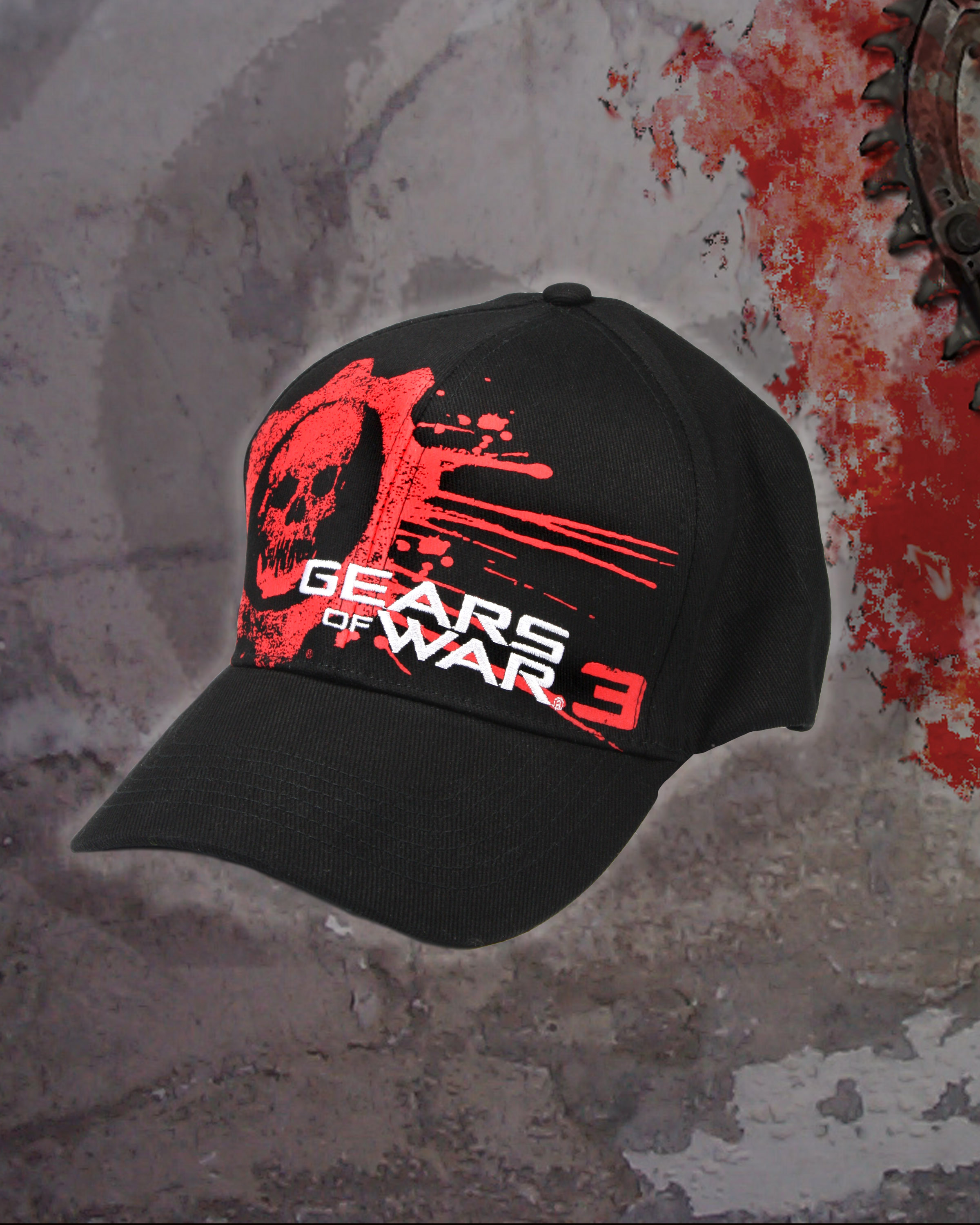 NECAOnline.com | Gears of War 3 - Baseball Hat - Blood Omen Logo ***DISCONTINUED***