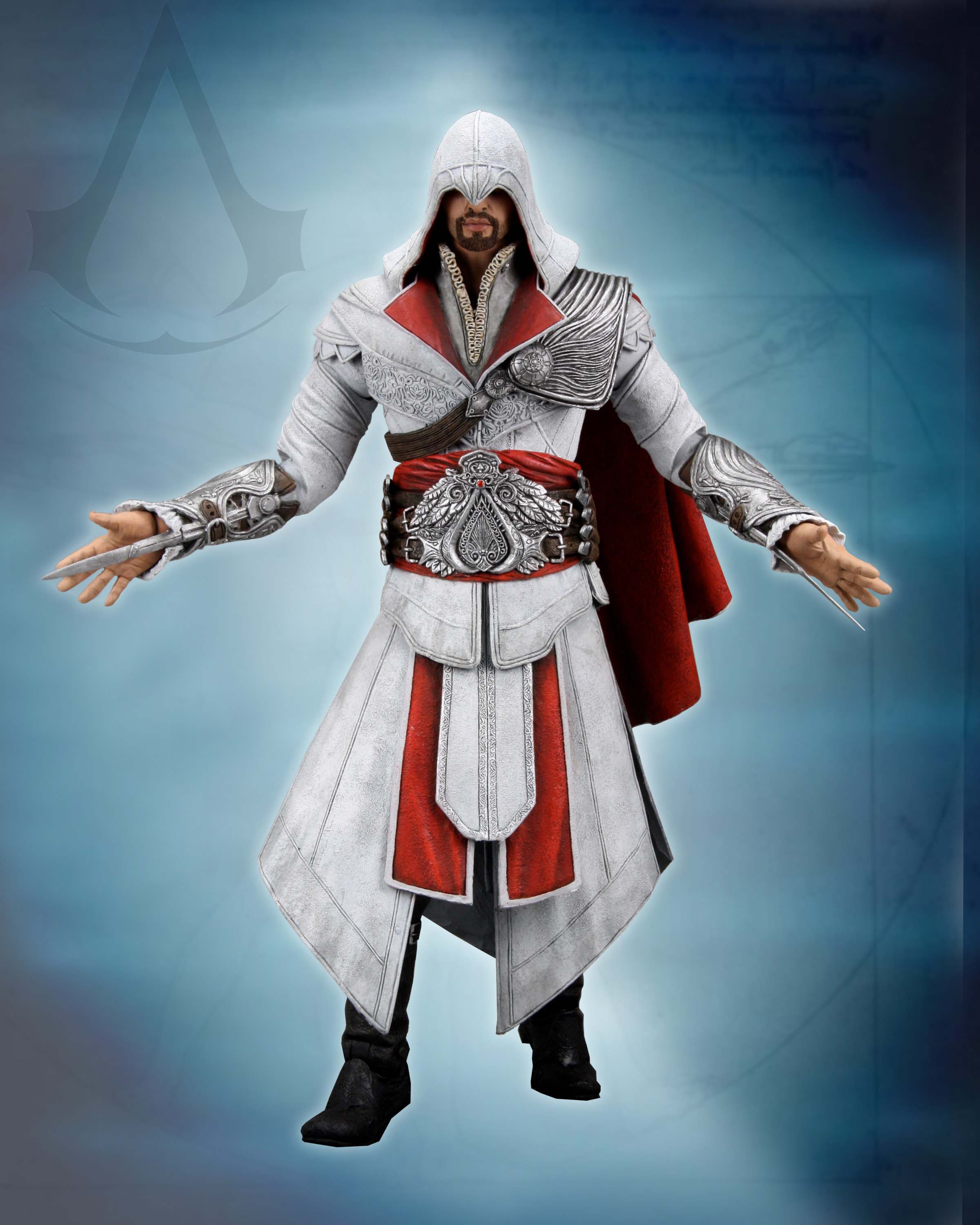 NECAOnline.com | Assassin's Creed Brotherhood - 7" Action Figure - Ezio “Ivory Hooded" **DISCONTINUED**