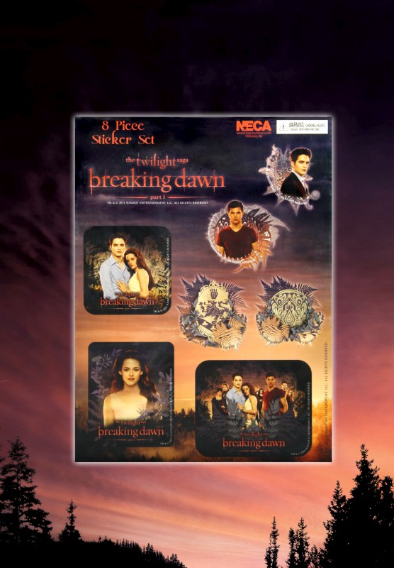NECAOnline.com | Twilight: Breaking Dawn – 8-Pc. Sticker Set – Assorted ***DISCONTINUED***