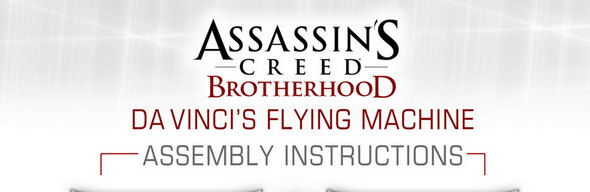 NECAOnline.com | Assembly Instructions - Assassins Creed Brotherhood da Vinci’s Flying Machine