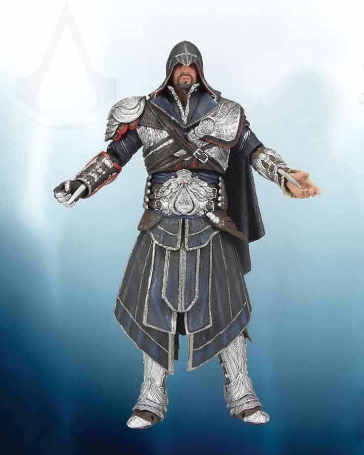 NECAOnline.com | A Peak Under the Hood at Our New Onyx-Costume Ezio Action Figure!