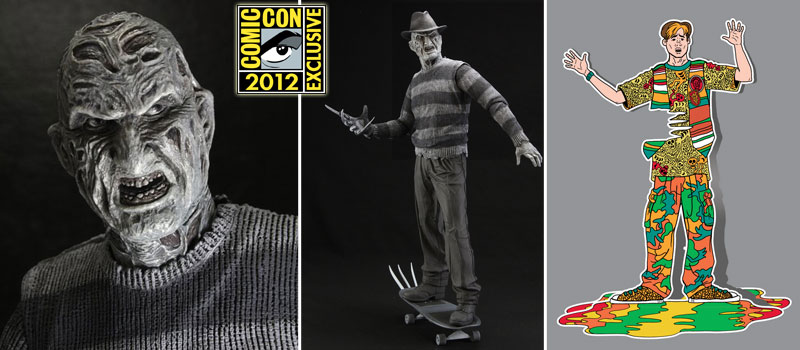 NECAOnline.com | 2012 SDCC Exclusives Pt. 4: B&W Comic Book Freddy as seen in <i>The Dream Child</i>!