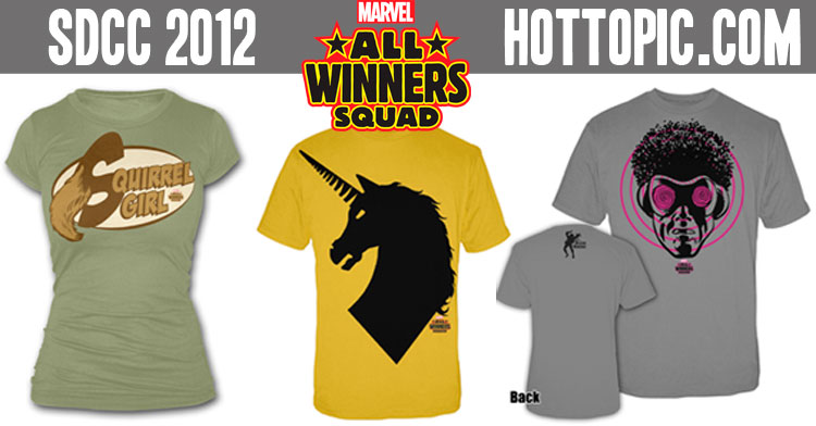 NECAOnline.com | Limited Marvel All-Winners Squad T-Shirts Coming To Comic-Con!
