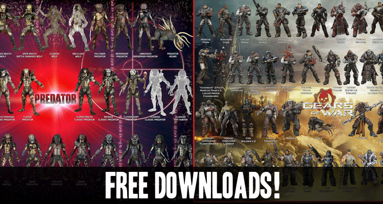 NECAOnline.com | Download our full Gears of War and Predators lines Visual Guides! [FREE]