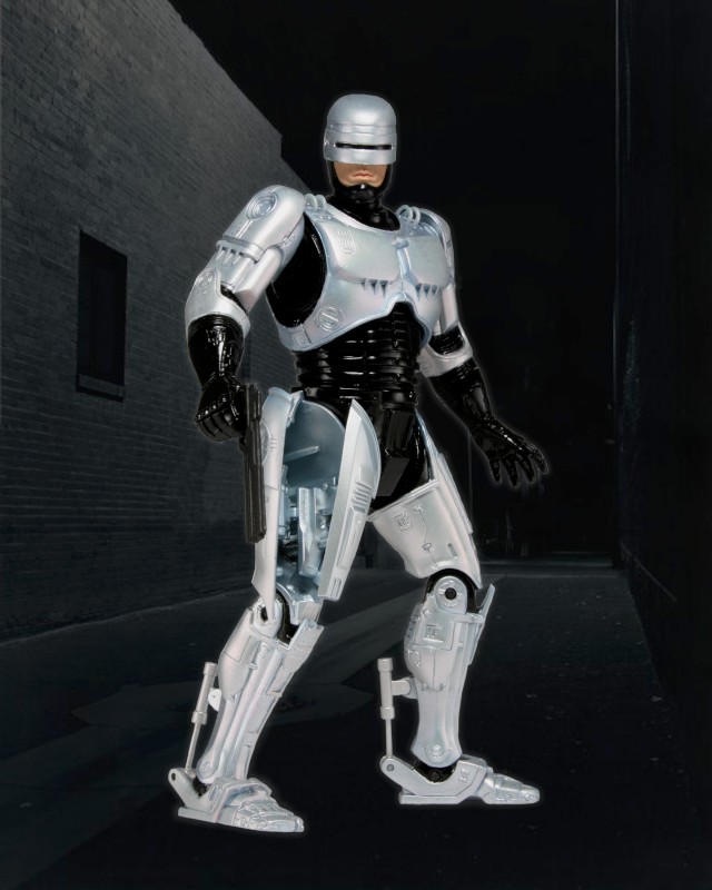 NECAOnline.com | Robocop - 7" Action Fig - Spring-Loaded Holster Robocop (Case 6) **DISCONTINUED**