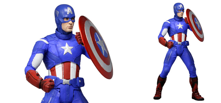 NECAOnline.com | Captain America 1/4th Scale Figure from the Avengers Movie!