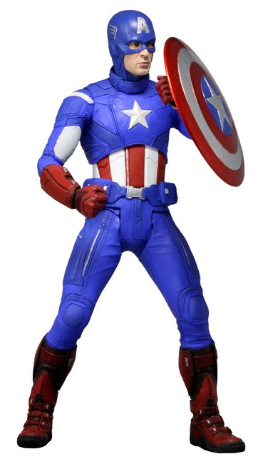 NECAOnline.com | Captain America 1/4th Scale Figure from the Avengers Movie!