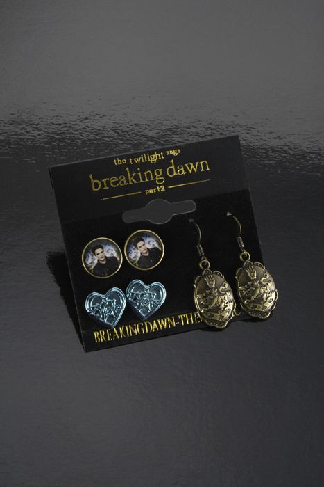 NECAOnline.com | Twilight Breaking Dawn Part 2 Earrings 3-Pack - Edward ***DISCONTINUED***