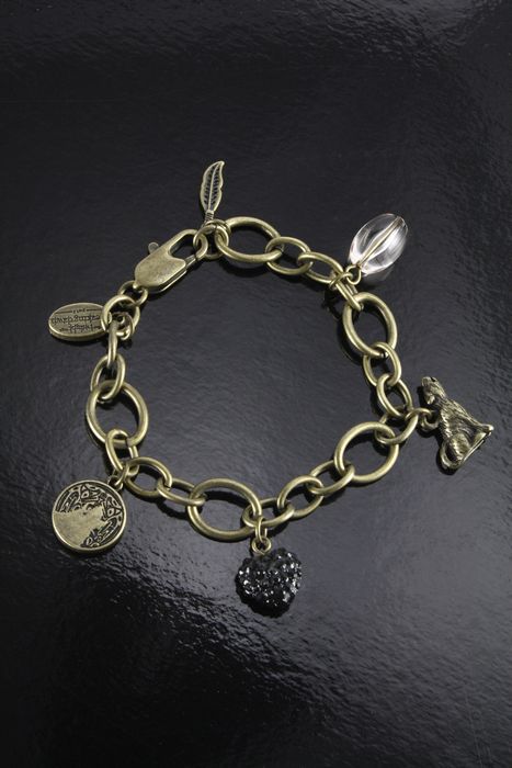 NECAOnline.com | Twilight Breaking Dawn Part 2 Charm Bracelet - Wolf and Feather ***DISCONTINUED***
