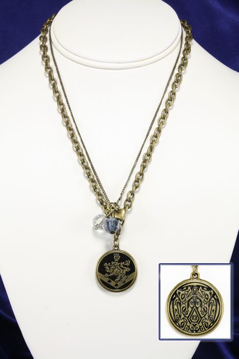 NECAOnline.com | Twilight Breaking Dawn Part 2 - Double Chain Necklace - Reversible Crest/Tattoo ***DISCONTINUED***