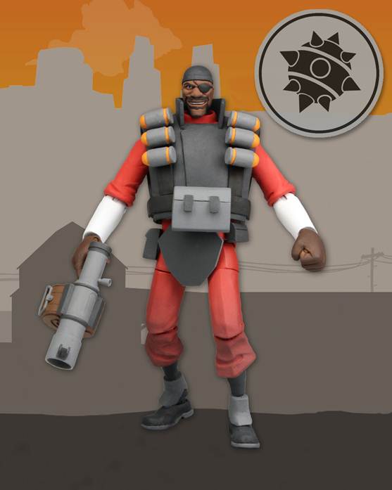 NECAOnline.com | Team Fortress - 7" Deluxe Action Figure - Series 1 Demo **DISCONTINUED**