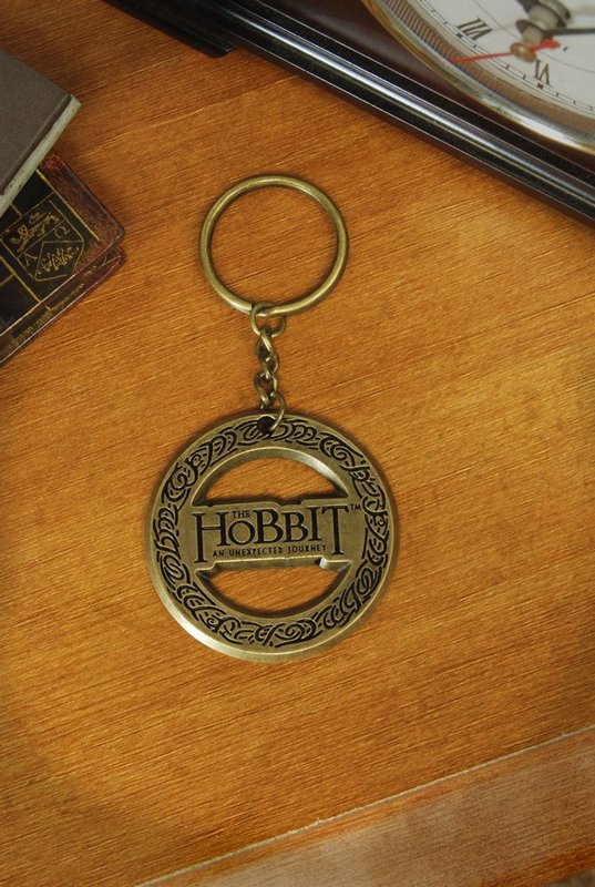NECAOnline.com | The Hobbit UJ - Metal Keychain - Logo in Ring **DISCONTINUED**