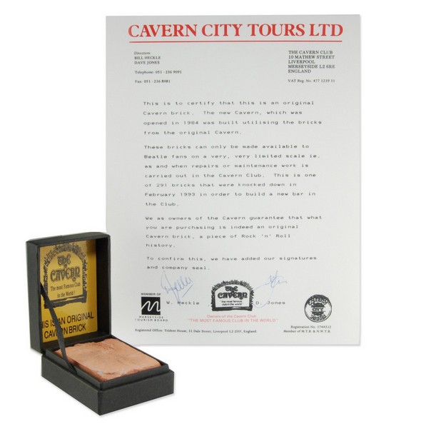 NECAOnline.com | Beatles Memorabilia - Cavern Club Bricks Selected for eBay Daily Deals!