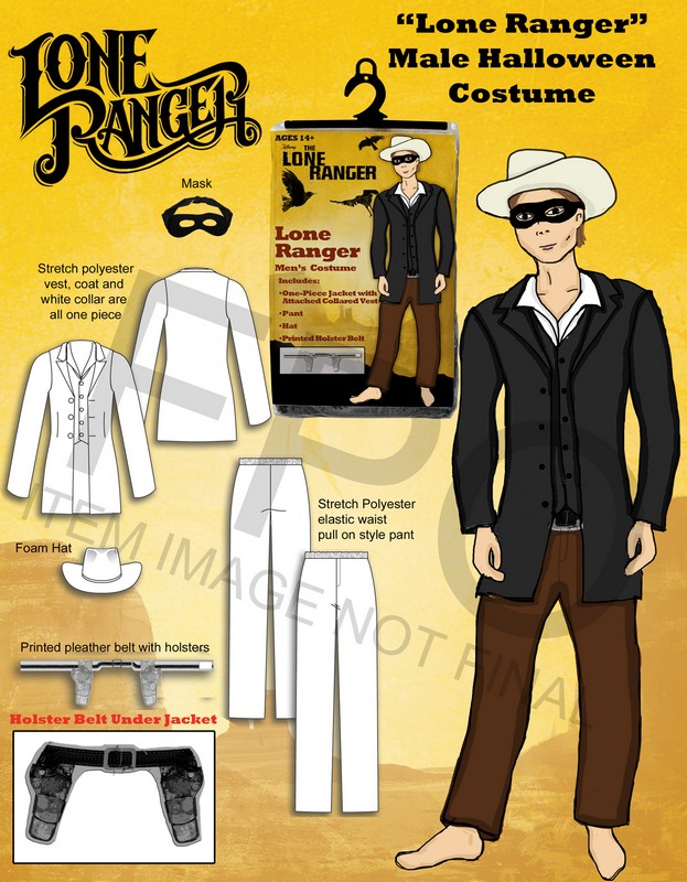 NECAOnline.com | DISCONTINUED - The Lone Ranger – Men's "Lone Ranger" Costume