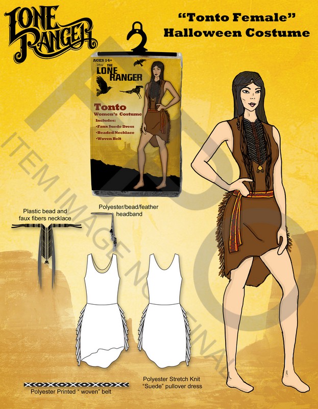 NECAOnline.com | The Lone Ranger – Women's "Tonto" Costume ***DISCONTINUED***