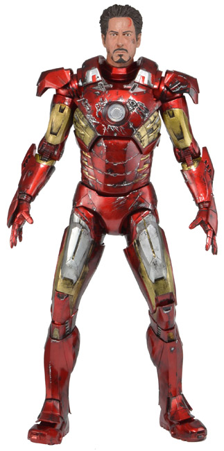 NECAOnline.com | The Avengers - 1/4 Scale Action Figure - Battle Damaged Iron Man ***DISCONTINUED***