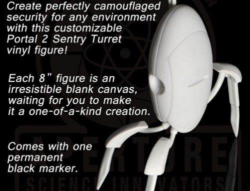 Portal 2 – 8″ DIY Blank Vinyl Figure – Sentry Turret