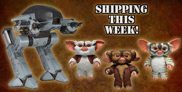 NECAOnline.com | Shipping this Week: Robocop ED-209 Action Figure and Gremlins Mogwai Series 4!