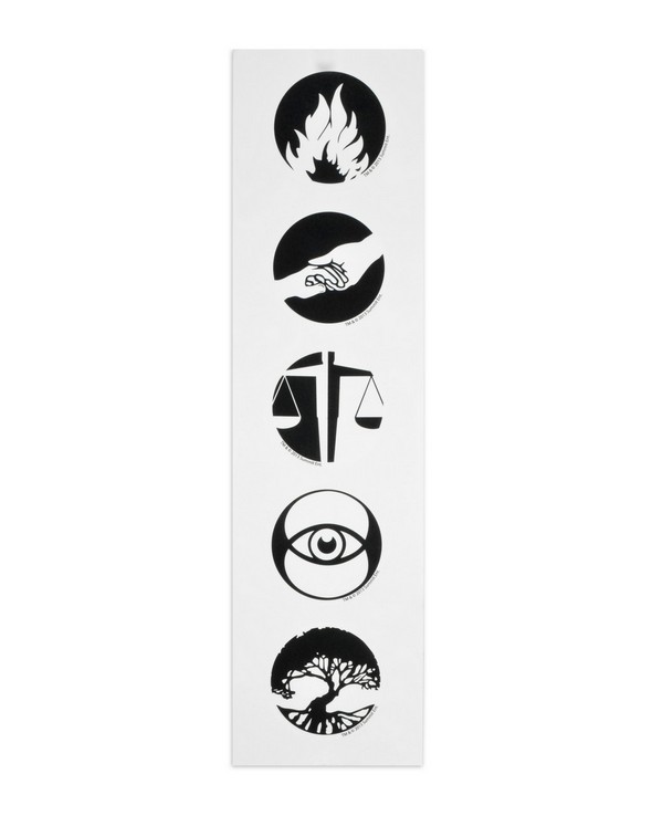 NECAOnline.com | Divergent - Faction Symbols Temporary Tattoos ***DISCONTINUED***