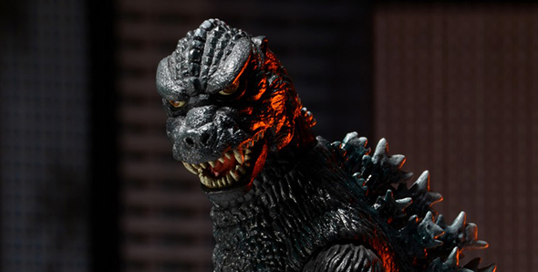 NECAOnline.com | Closer Look: 12" Head-to-Tail Godzilla 1985 Figure on the Rampage!