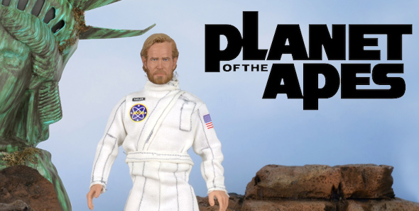 NECAOnline.com | Closer Look: Classic Planet of the Apes George Taylor Clothed Action Figure