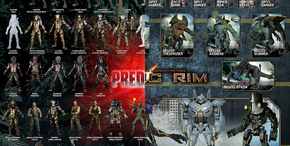 NECAOnline.com | New Visual Guides for Predator and Pacific Rim Action Figures! [DOWNLOAD]