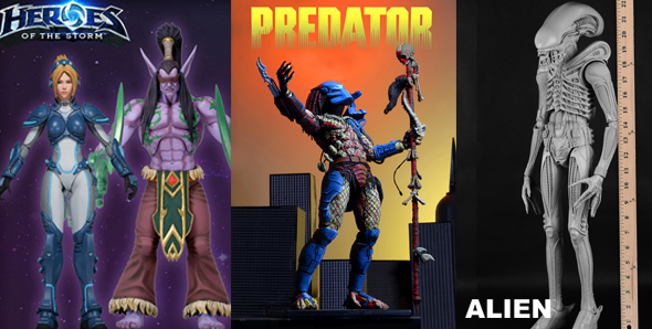 NECAOnline.com | Toy Fair Day 3: Heroes of the Storm, 1/4 Scale 1979 Alien, 25th Anniversary Dark Horse Predator Figures!
