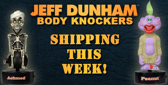 NECAOnline.com | Shipping this Week: Jeff Dunham Achmed and Peanut Body Knockers!