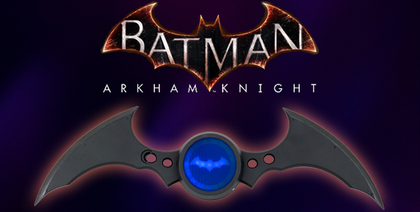 NECAOnline.com | Batman: Arkham Knight Batarang Replica Coming Soon to GameStop!