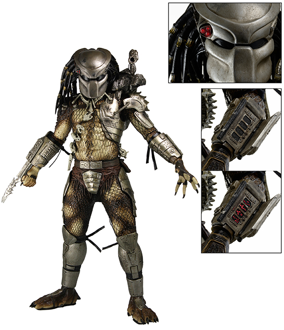 NECAOnline.com | Predator - 1/4 Scale Action Figure - Jungle Hunter with LED Lights