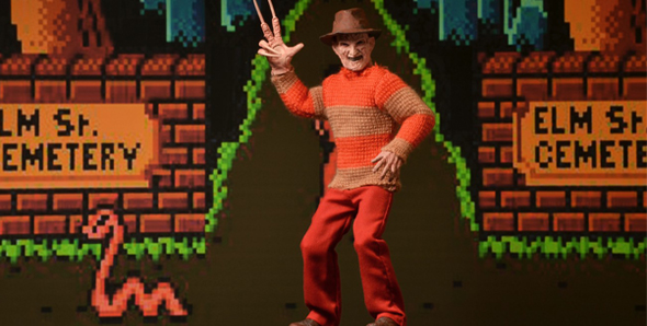 NECAOnline.com | Toys R Us Exclusive - Nightmare on Elm Street Clothed Video Game Freddy Figure!