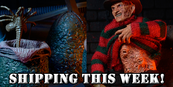 NECAOnline.com | Shipping this Week: Alien Egg Carton and Dream Warriors Freddy 8" Clothed Action Figure!