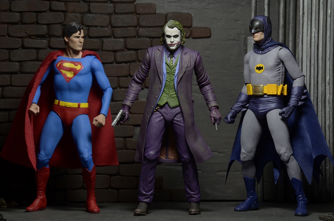NECA DC Comics Batman Superman Joker PVC Action Figure Collectible Toy 7" Model 