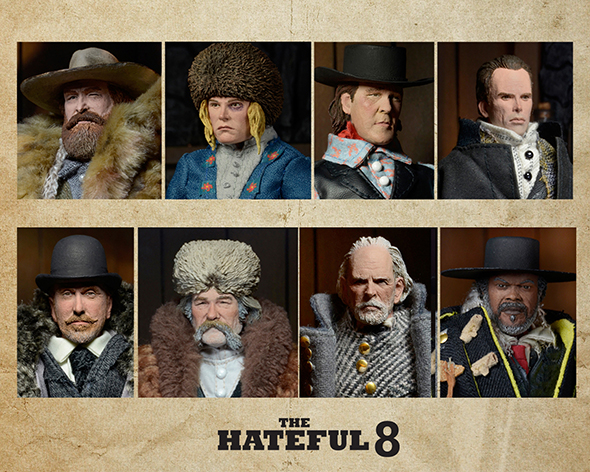 NECAOnline.com | The Hateful Eight Clothed 8” Action Figures Reveal and Pre-order Info!