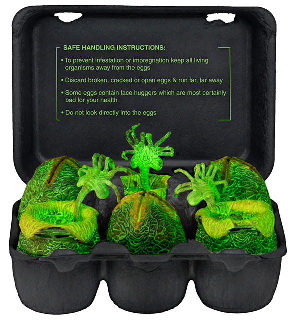 NECAOnline.com | DISCONTINUED - Alien – Glow-in-the-Dark Egg Set in Collectible Carton