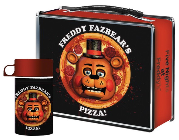 NECAOnline.com | Five Nights at Freddy’s – Lunchbox with Drink Container – Freddy Fazbear’s Pizza