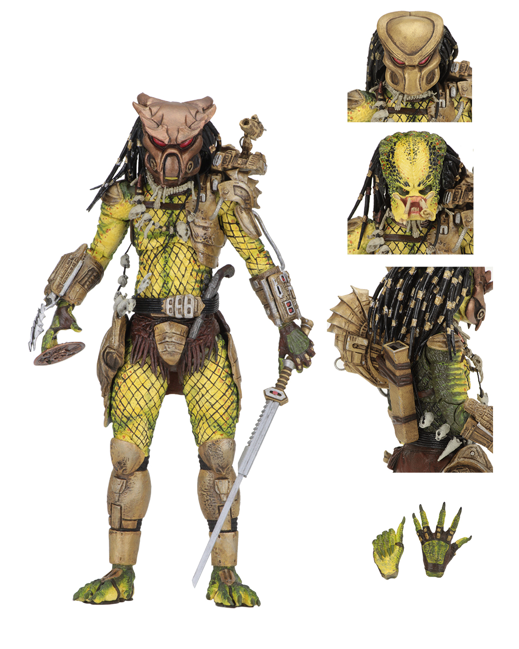 Predator 2 – 7” Scale Action Figure – Ultimate Elder: The Golden 
