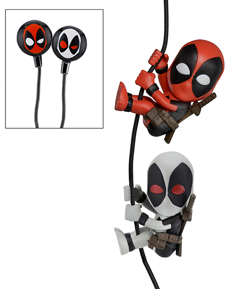 NECAOnline.com | Scalers 2-Pack with Custom Earbuds - Deadpool & X Force Deadpool (Marvel)