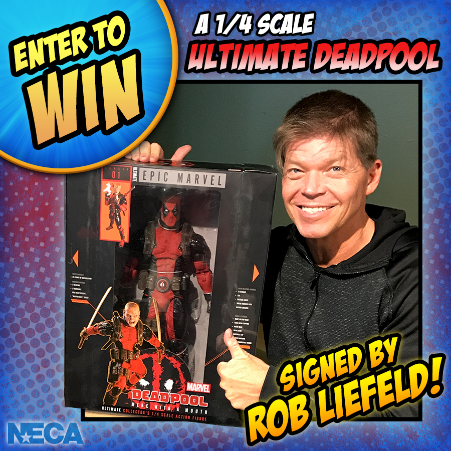 NECAOnline.com | Enter to Win a 1/4 Scale Ultimate Deadpool Figure Signed by Rob Liefeld!