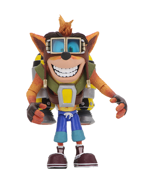 NECAOnline.com | DISCONTINUED Crash Bandicoot - 7" Scale Action Figure - Deluxe Crash with Jet Pack