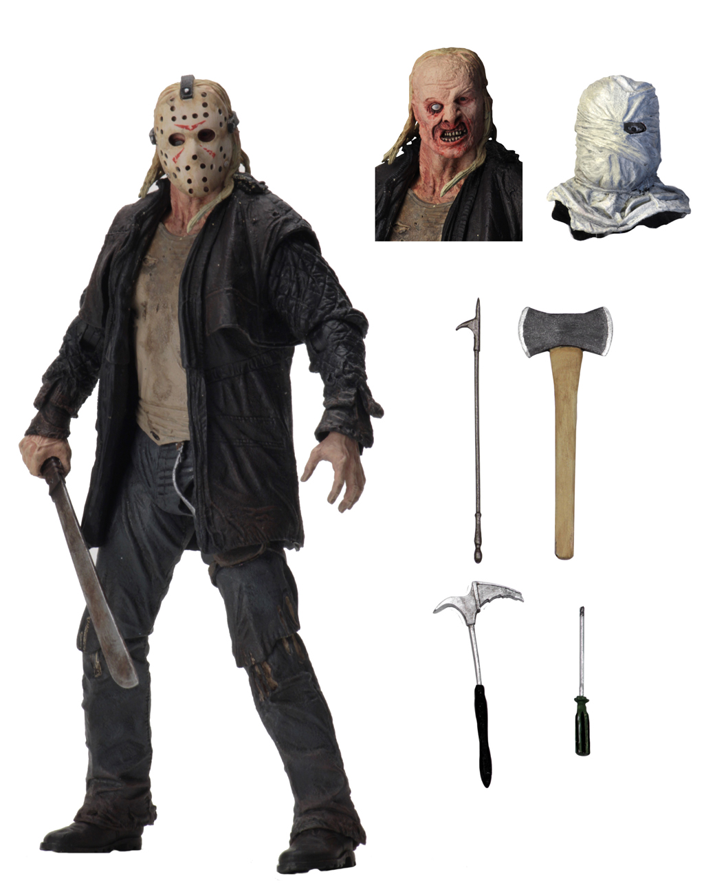 Ultimate Jason 7” Scale Action Figure Friday The 13th NECA 2009 Remake 