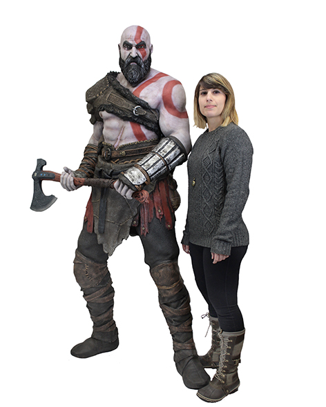 NECAOnline.com | DISCONTINUED - God of War (2018) – Life-Size Foam Replica Figure - Kratos
