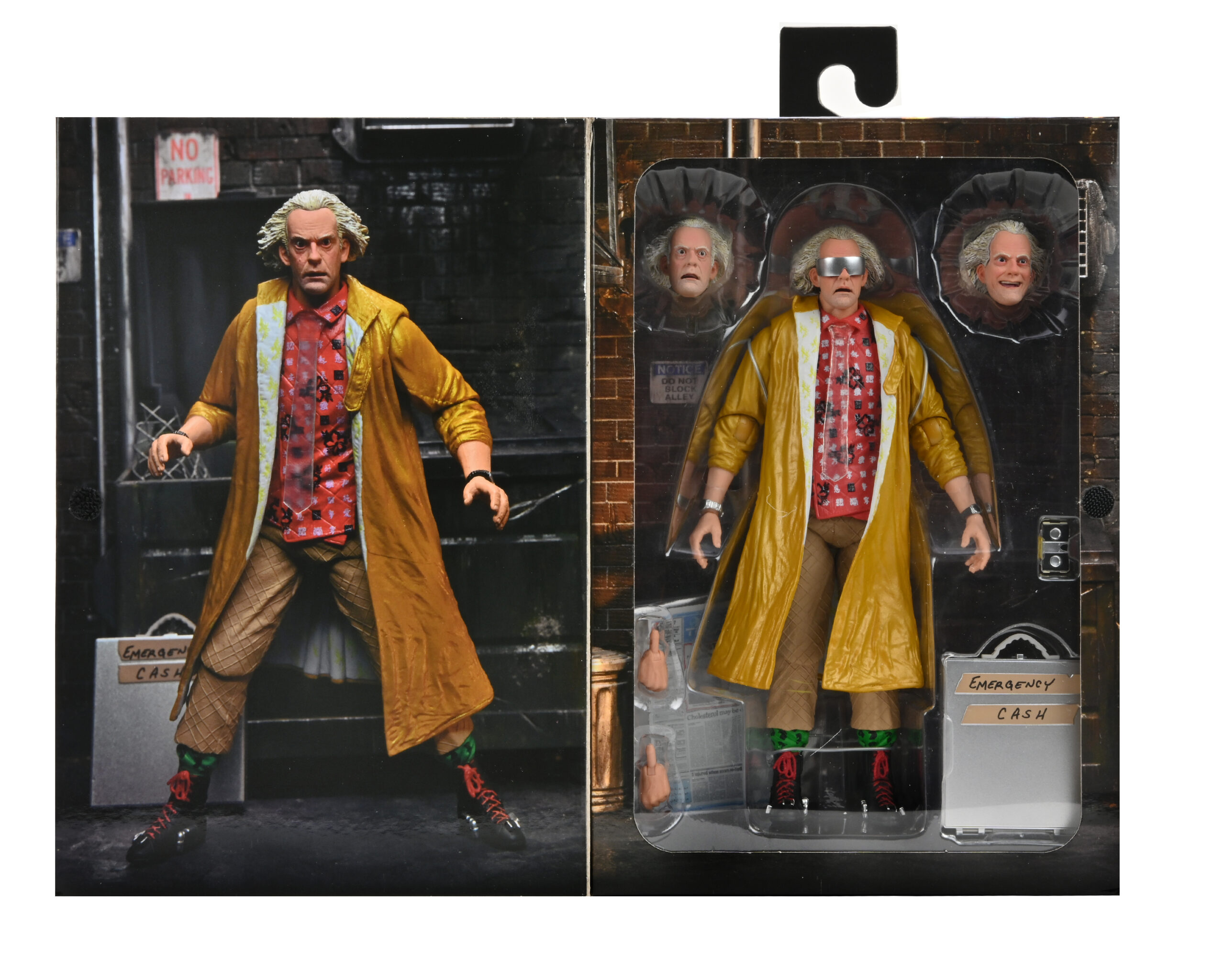 Brown Spielzeug NEU NECA 18cm Back To The Future DOC Brown PVC Action Figur Dr 