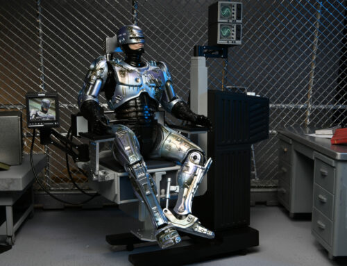 RoboCop – 7″ Scale Action Figure – Ultimate Battle-Damaged RoboCop with Chair