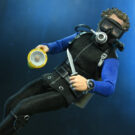 NECAOnline.com | Jaws – 8” Clothed Action Figure – Matt Hooper (Shark Cage)