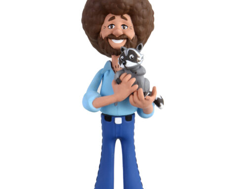 Bob Ross – 6″ Scale Action Figure – Toony Classic Bob Ross with Raccoon