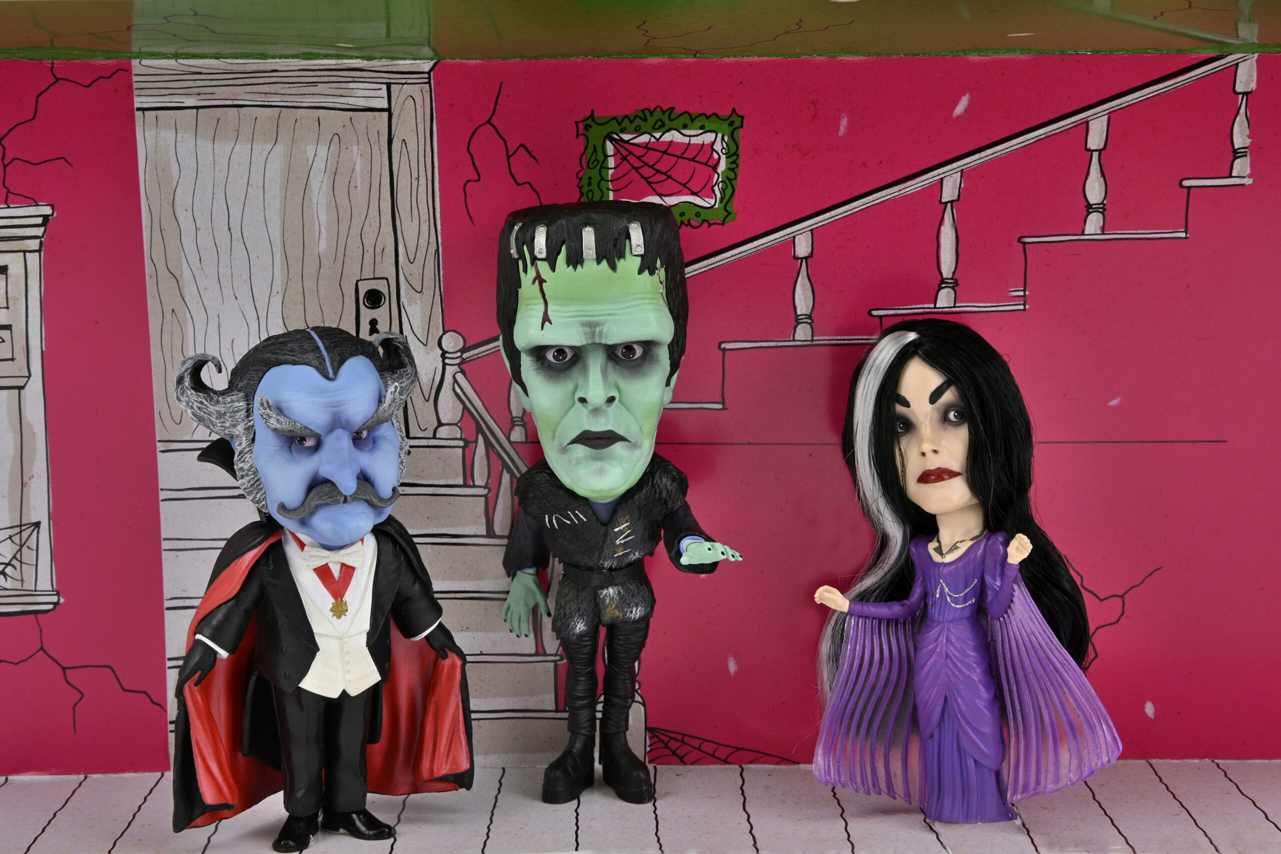 NECAOnline.com | Rob Zombie’s The Munsters – Stylized Figures - Little Big Head 3-Pack